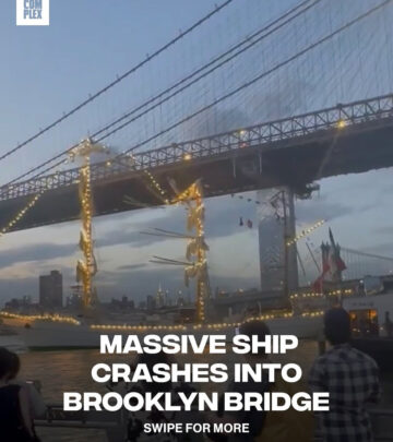 Ship Crashes Into Brooklyn Bridge During Sharp Turn