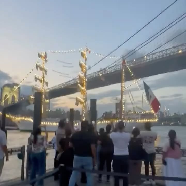 Ship Crashes Into Brooklyn Bridge During Sharp Turn