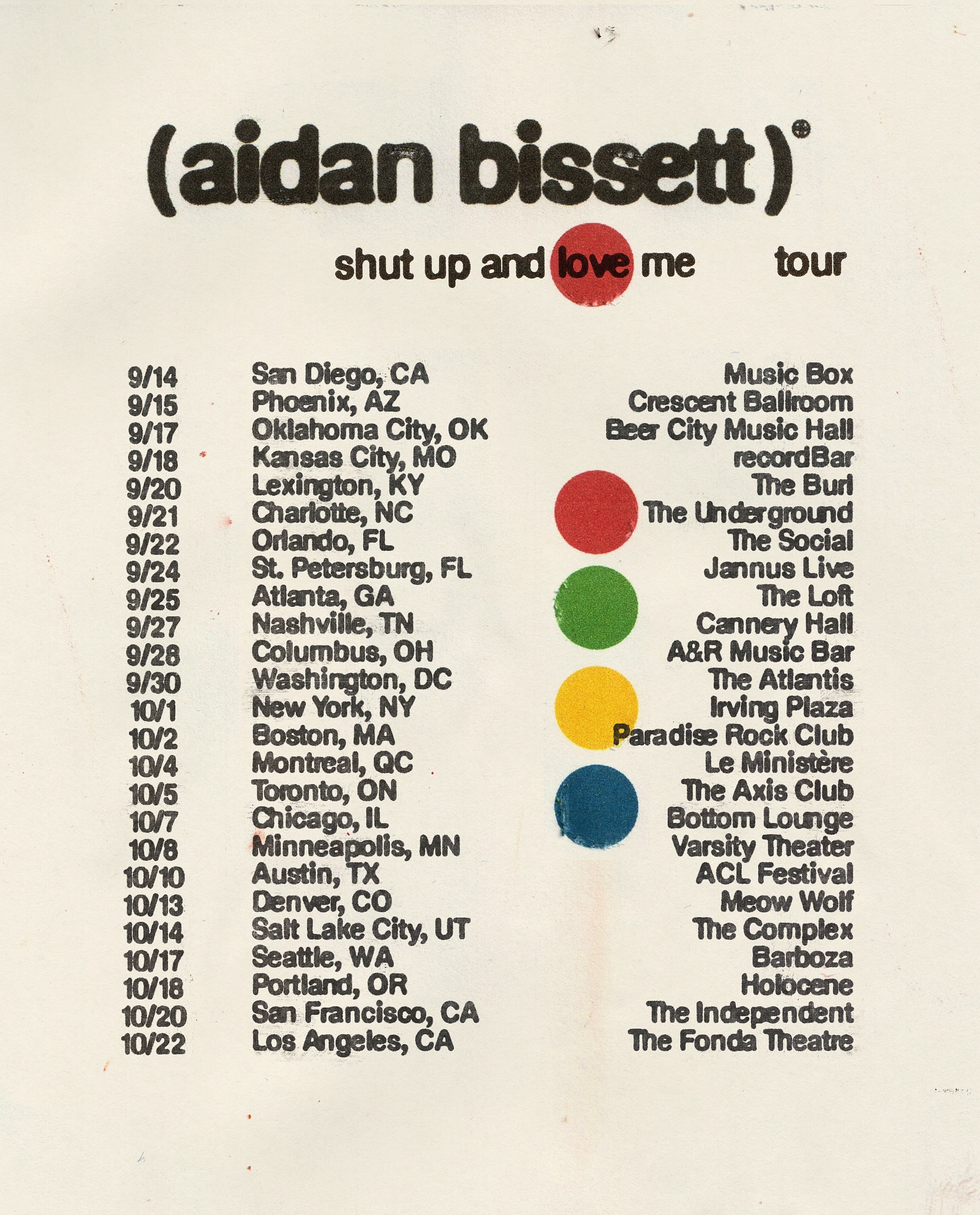 Shut Up And Love Me Tour Tickets On Sale Now