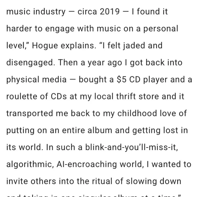 Sir Babygirl Celebrates Album Of The Month Club