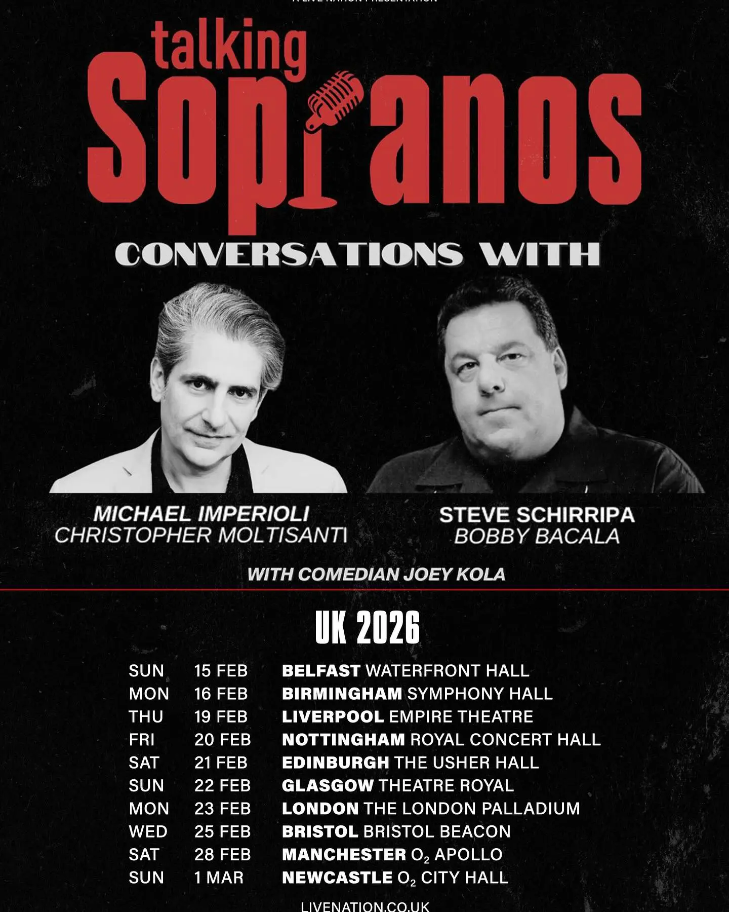 Sopranos Podcast Live UK Event Thrills Fans UK-bound live stage show reveals exclusive insights & candid Q&A from the Sopranos legacy saga.