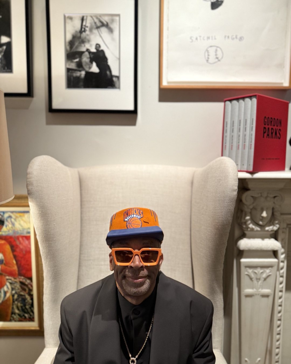 Spike Lee Boldly Rocks Orange And Blue At Met Gala Spike Lee turns heads with elite fusion of bold hues and iconic style at Met Gala tonight!