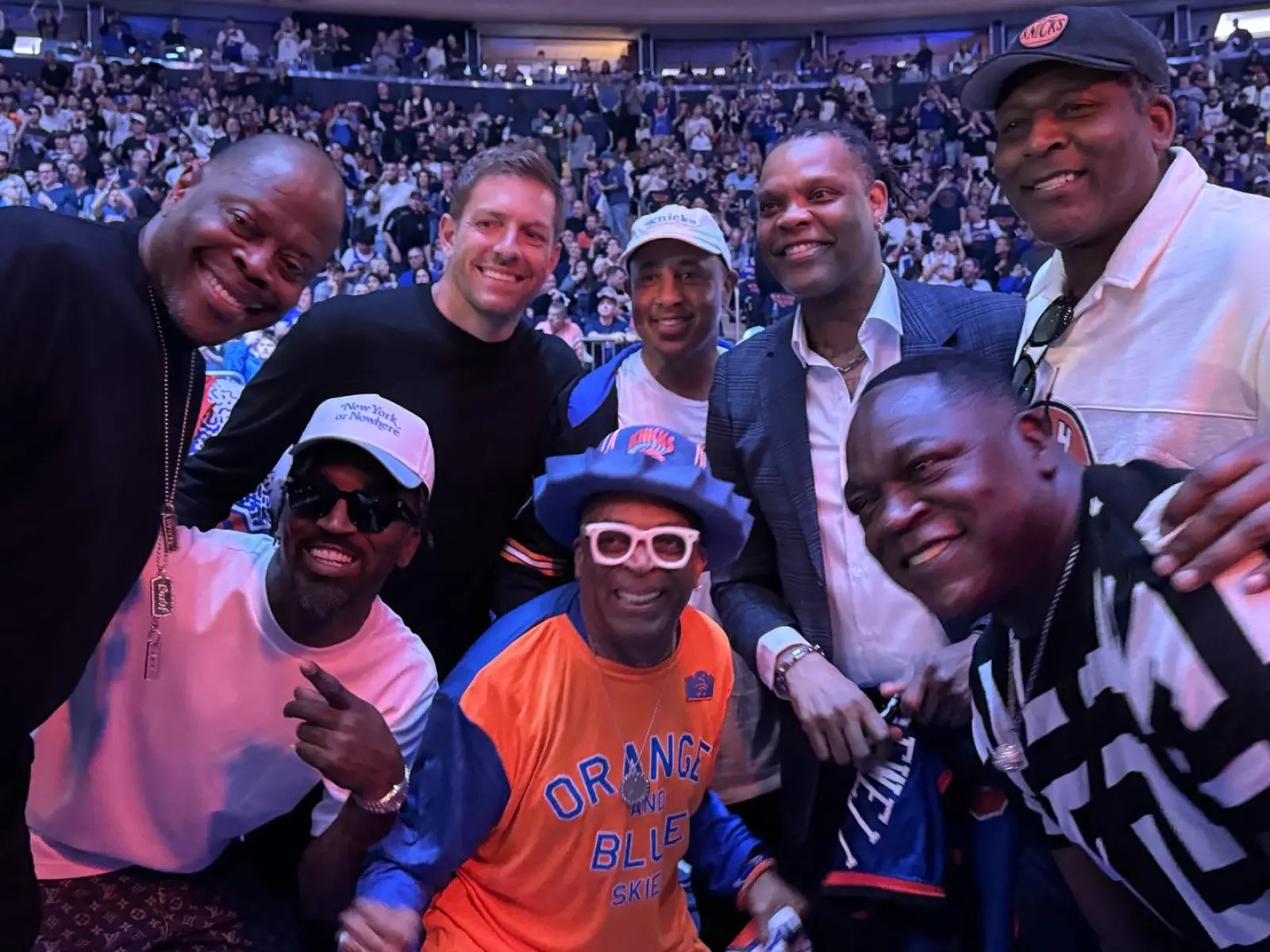 Spike Lee shares awesome picture featuring NBA legends at latest Knicks vs. Celtics game