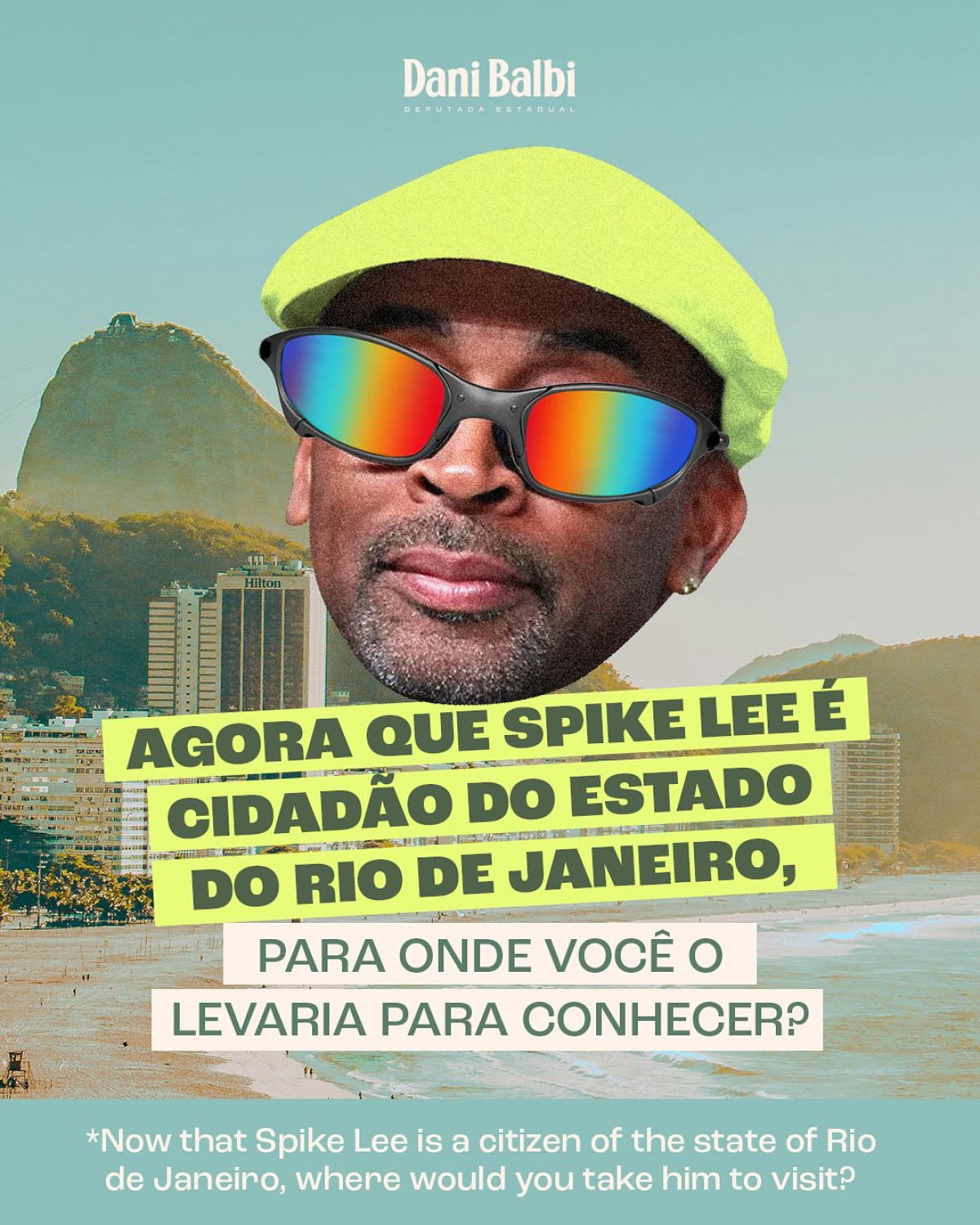 Celebrated filmmaker urged to discover Rio's breathtaking landscapes and vibrant culture.