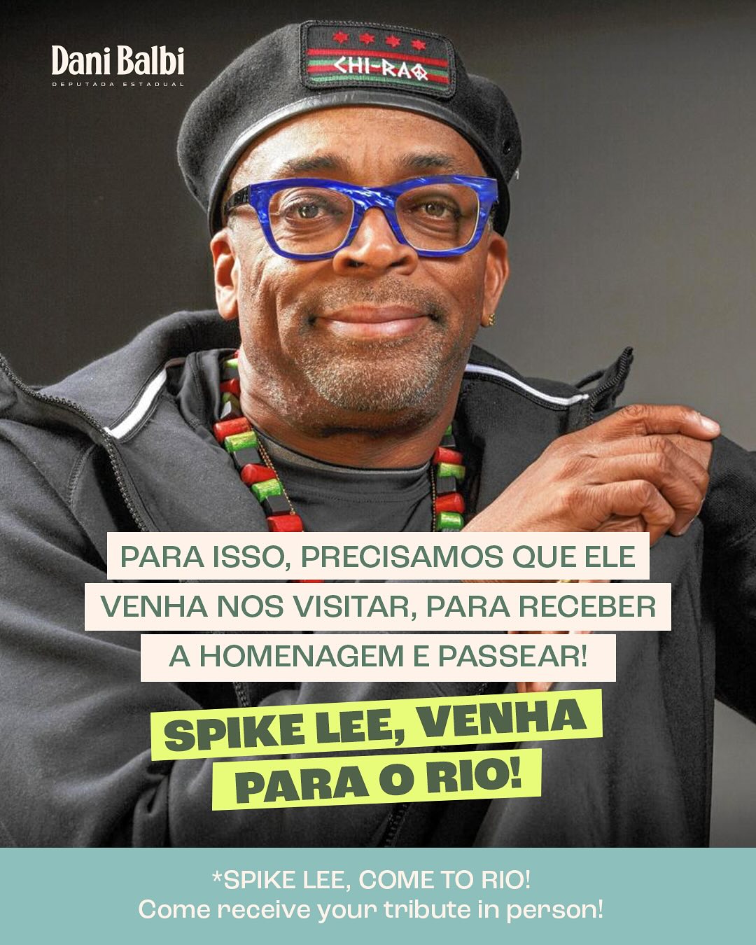 Spike Lee Invited To Explore Rio