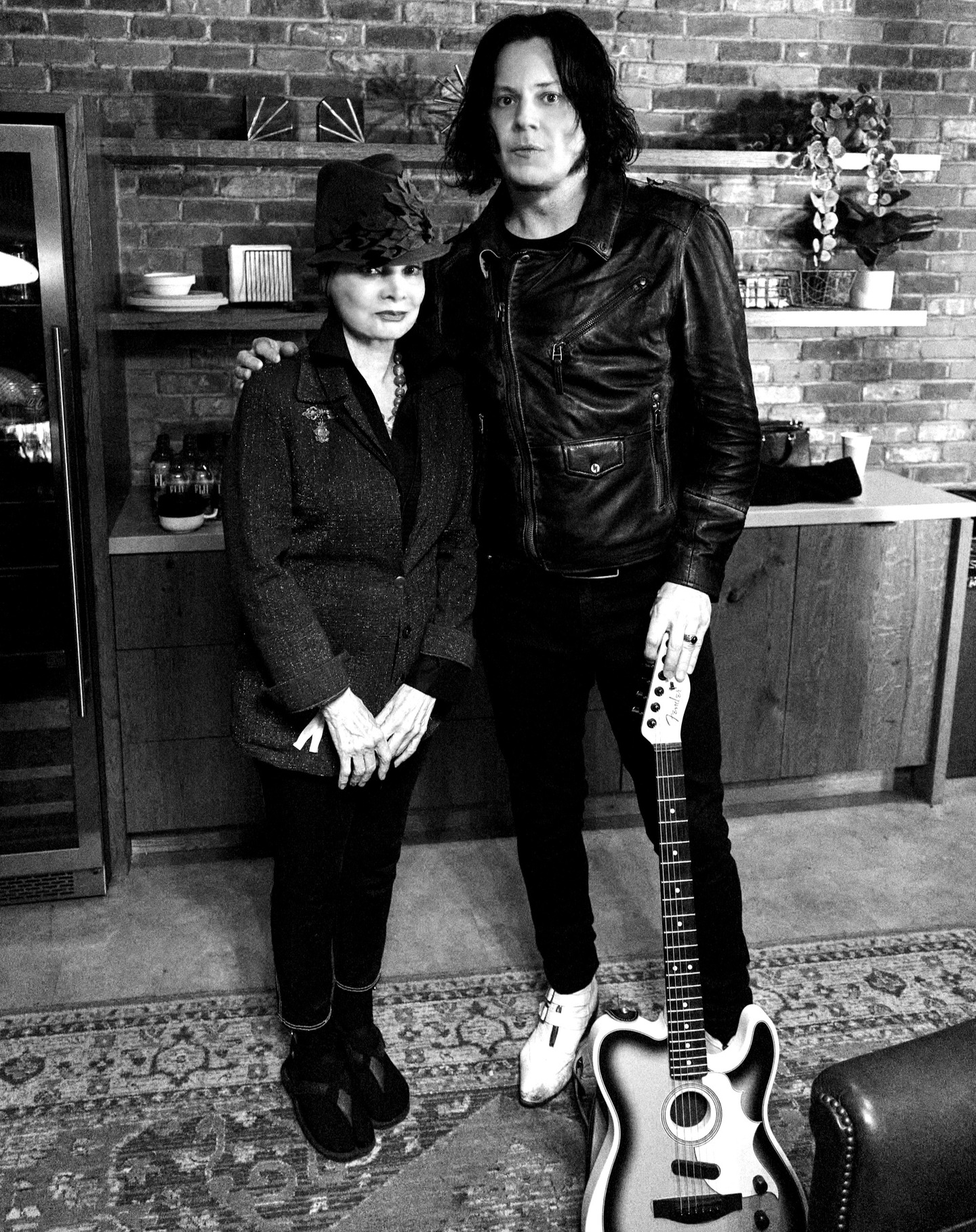 Stage Moves Mastery: Toni Basil Inspires Jack White Toni Basil impresses by imparting expert stage techniques to rock legend Jack White in LA.