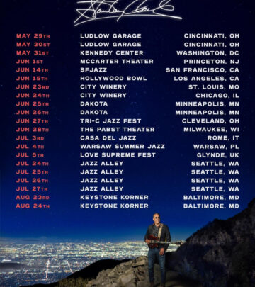 Legendary bassist Stanley Clarke kicks off his live music tour across America and Europe!!