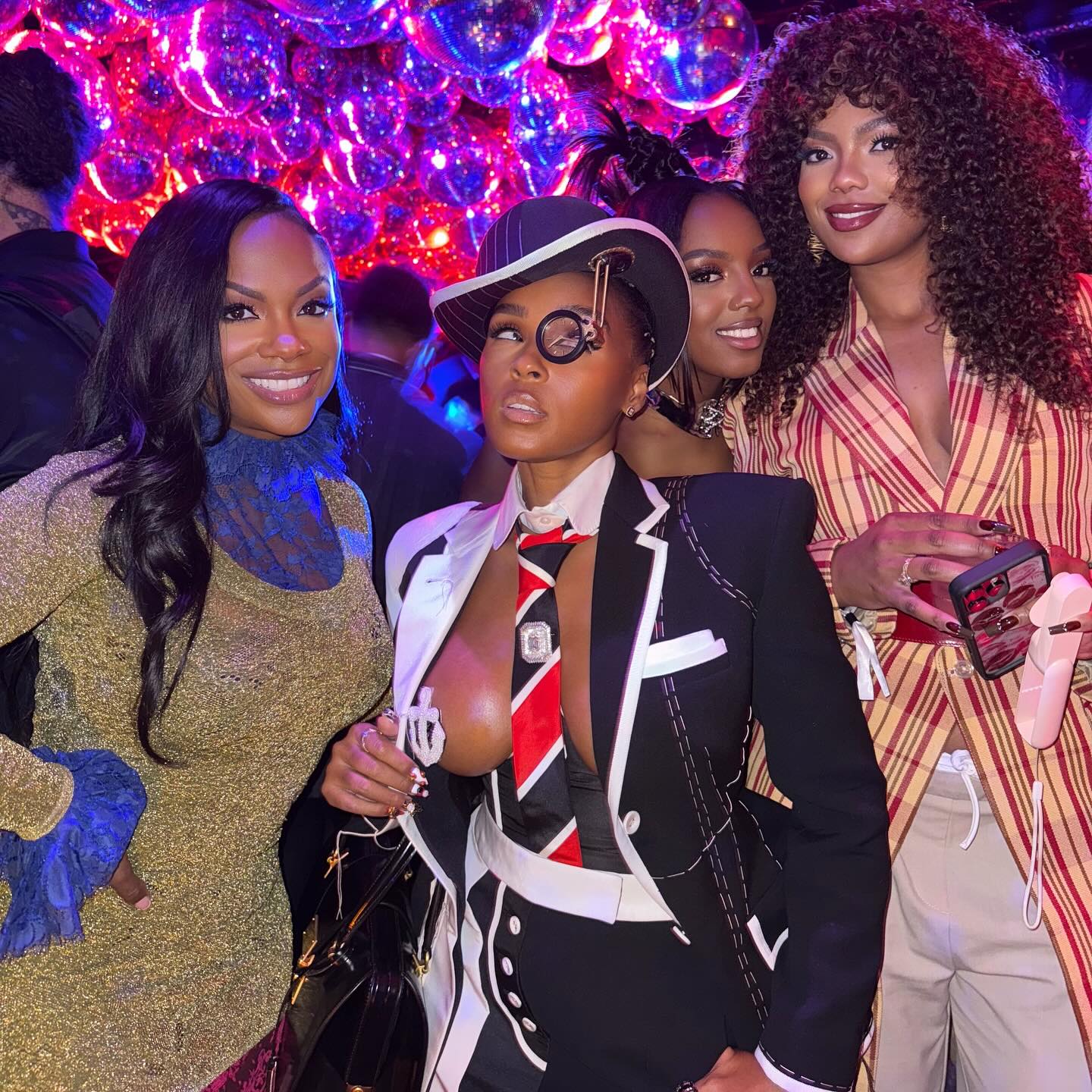 Starry Night Out With Celeb Circle Glam night out with celeb friends, stylish vibes, and fun moments at Janelle Monae’s party.