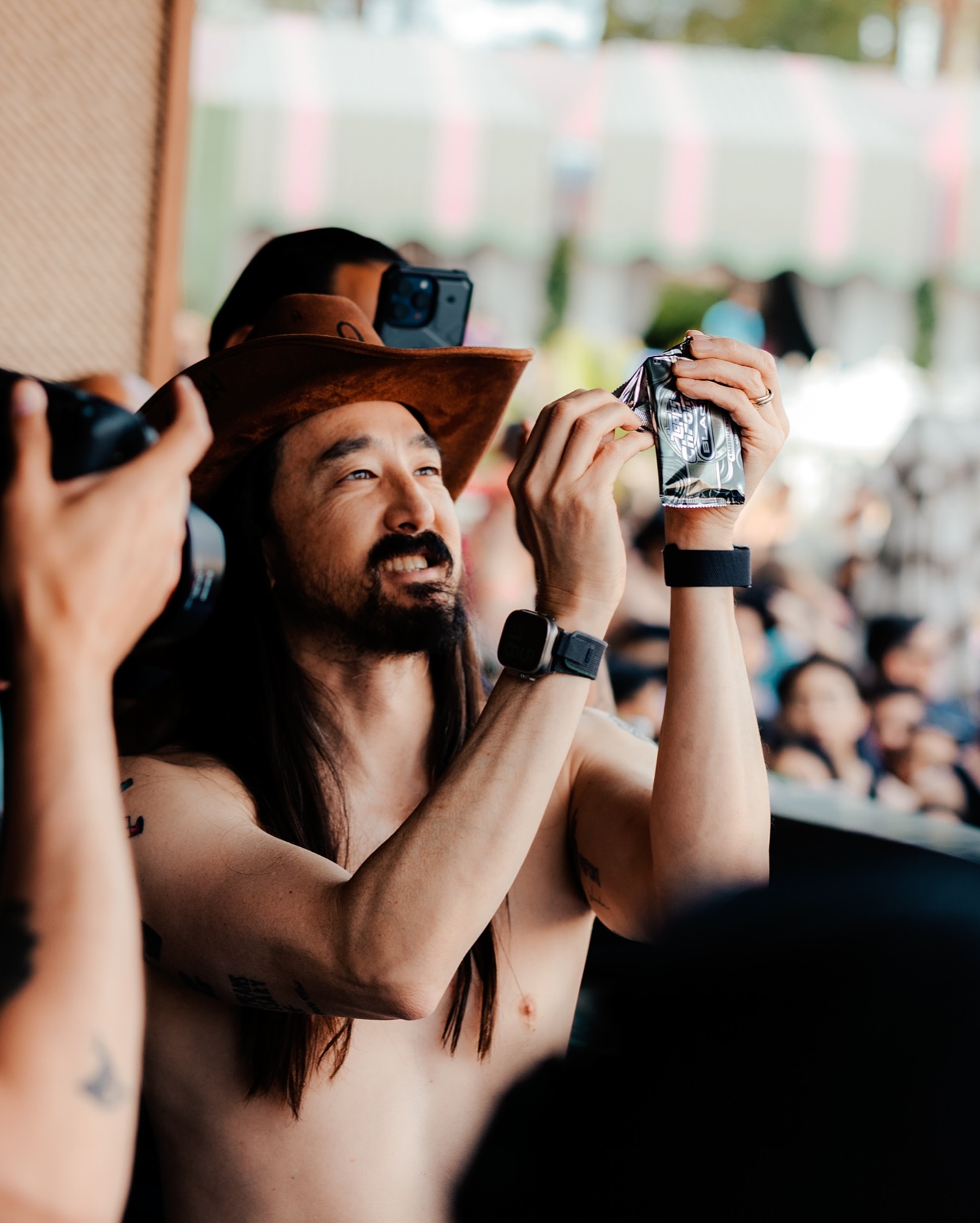 Steve Aoki Lights Up Palm Tree Beach Club Opening