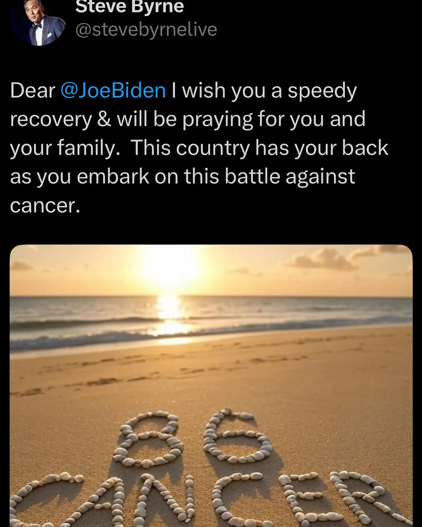 Steve Byrne Cheers On Biden With Rallying ‘You Got This 46’ Comic Steve Byrne’s inspiring message uplifts Biden’s spirit in a notable show of support.
