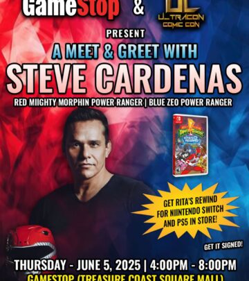 Steve Cardenas Hosts Jensen Beach Power Rangers Event
