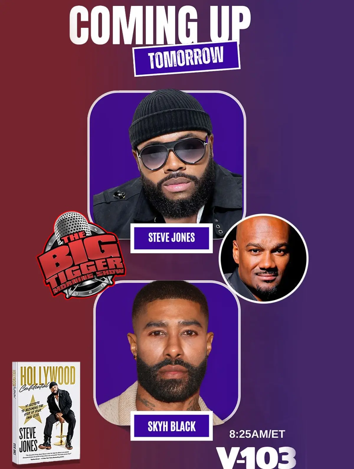 Steve Jones Heads to Big Tigger Show Before Center Stage Steve Jones on V103’s Big Tigger Show with Hollywood Confidential chat before Center Stage