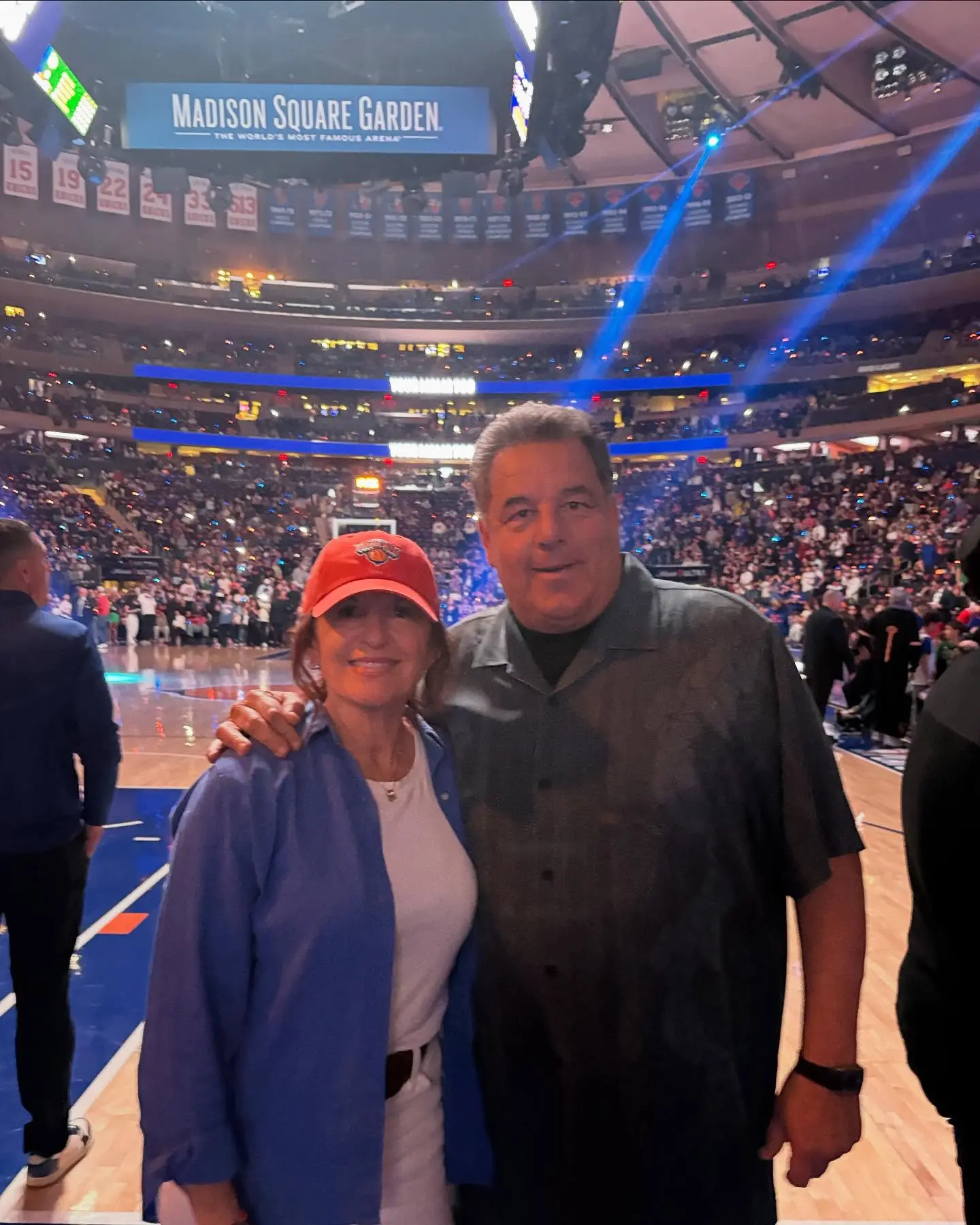 Sopranos' Steve Schirripa ignites Knicks fervor with a rousing Game3 cheer on Instagram.!!