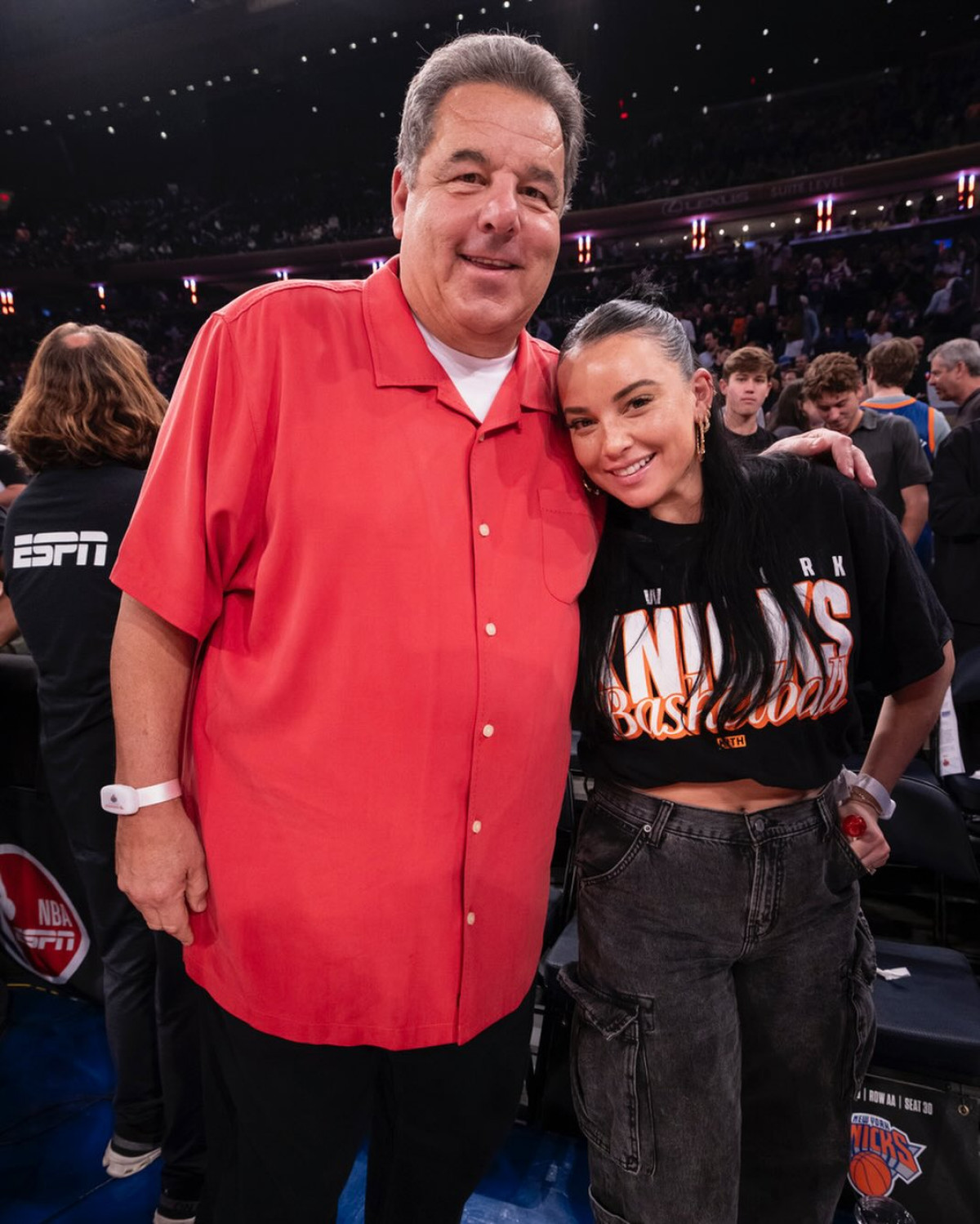 Steve Schirripa Lights Up The Garden Celebrity actor revels at Madison Square Garden as Knicks game lights up the vibrant night.