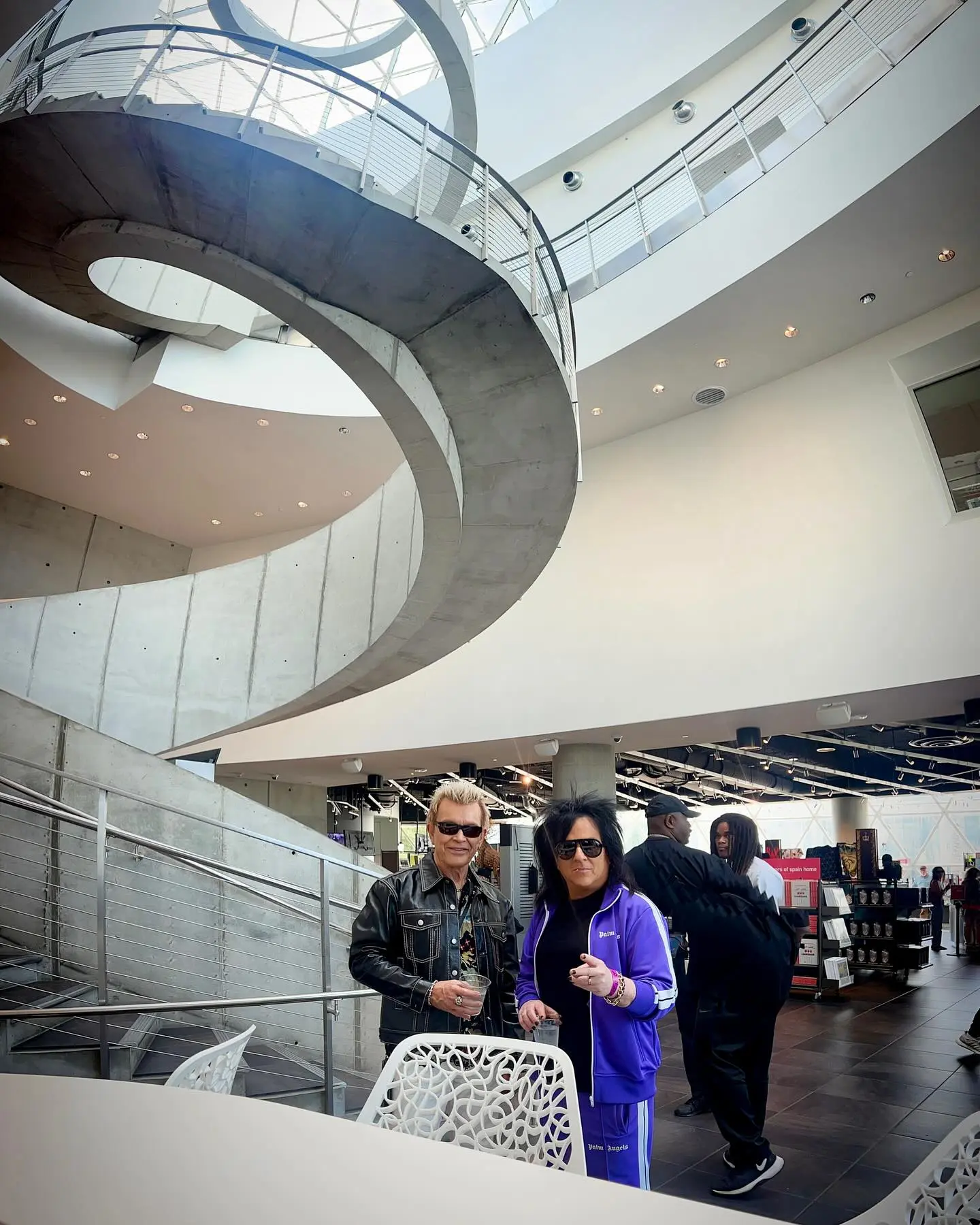 Rock legend Steve Stevens visits Dali museum with rock icon Billy Idol for art inspiration.