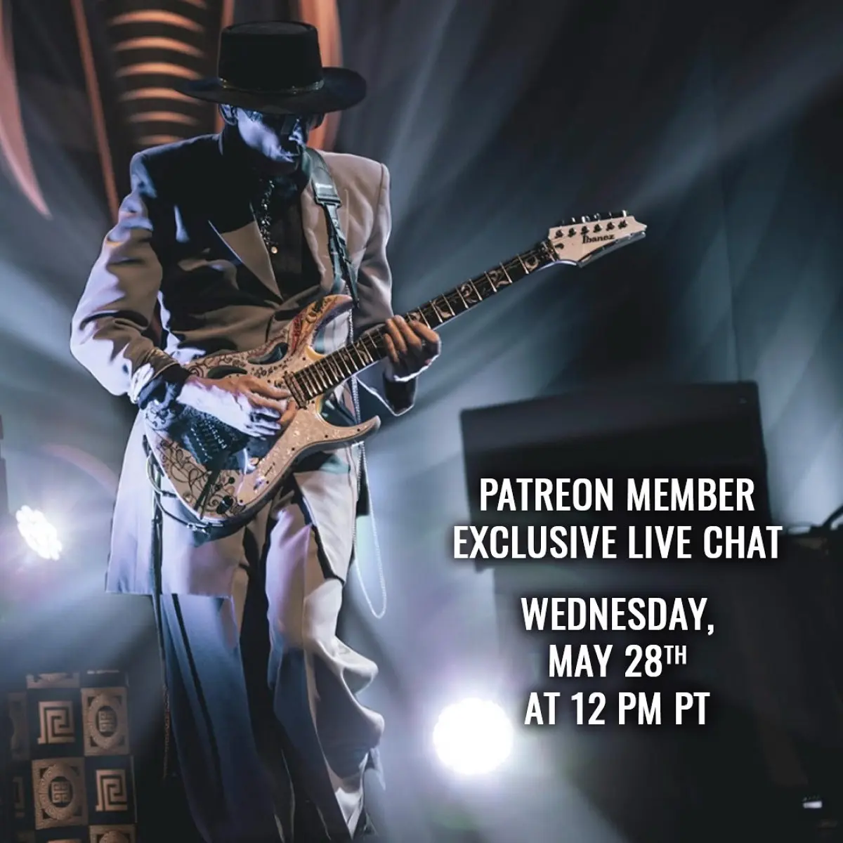 Steve Vai Hosts Exclusive Patreon Live Chat Catch a Q&A on May 28 at 12pm PT exploring gear insights, video stories and tour updates!!