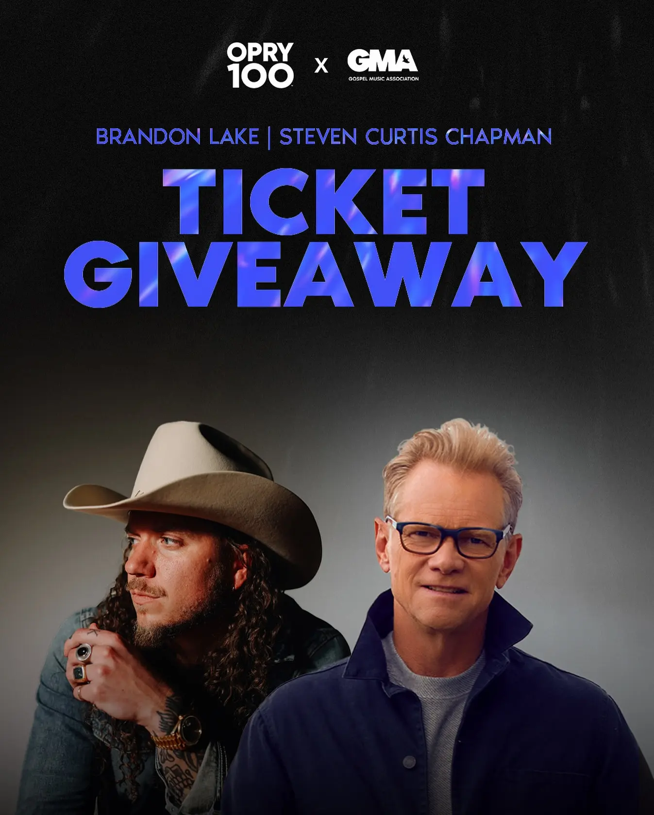 Steven Curtis Chapman, Brandon Lake Join Opry100 Lineup Historic Grand Ole Opry turns 100 and welcomes Christian music stars with a ticket giveaway.