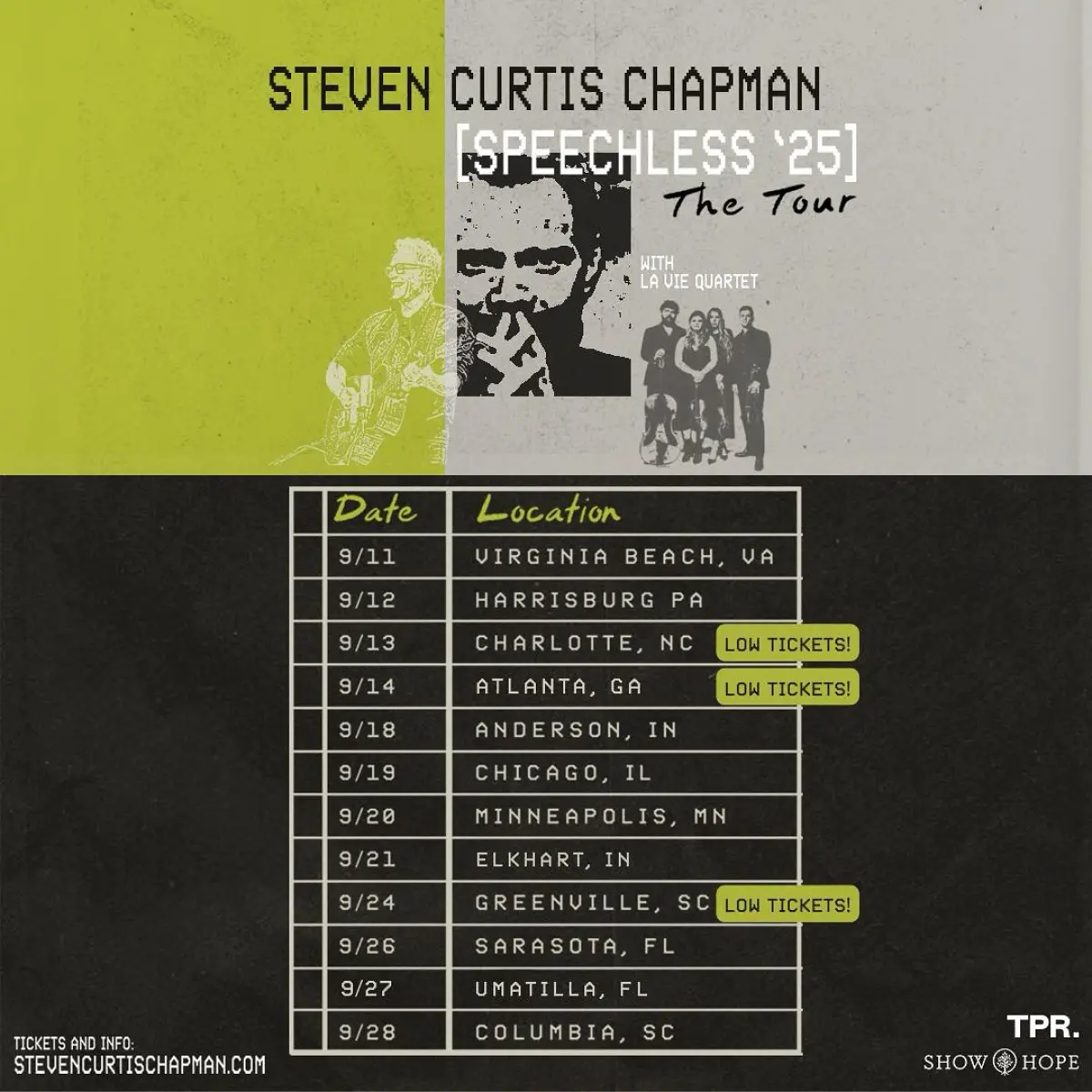 Steven Curtis Chapman Launches Speechless ’25 Tour Veteran singer Steven Curtis Chapman marks 25 years with the electrifying live tour dates