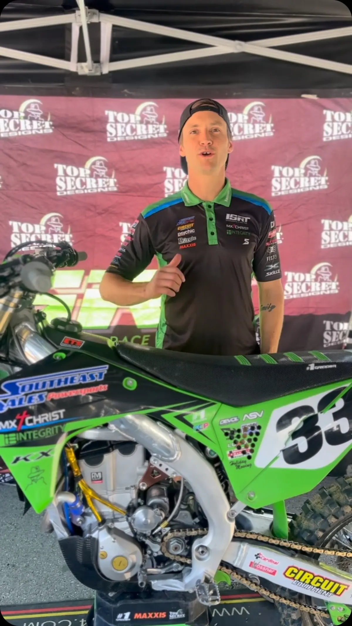 WWE icon Stone Cold shifts gears into racing with KawasakiUSA and Maxxis in Nevada today!!