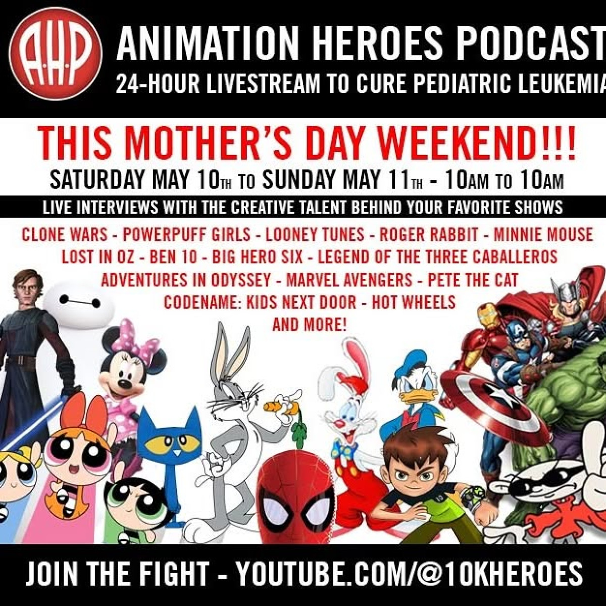 Sunday Livestream Charity to Fight Pediatric Leukemia Tune in Sunday 8-9 AM PST for a charity livestream with stars to end pediatric leukemia!!
