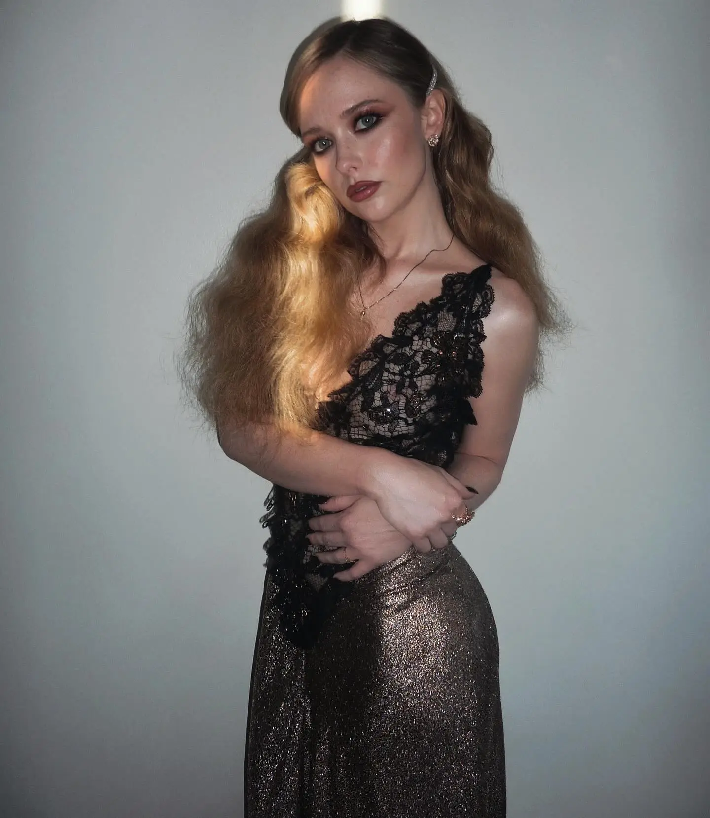 Suzanna Son Shines With Unique Necklace Detail