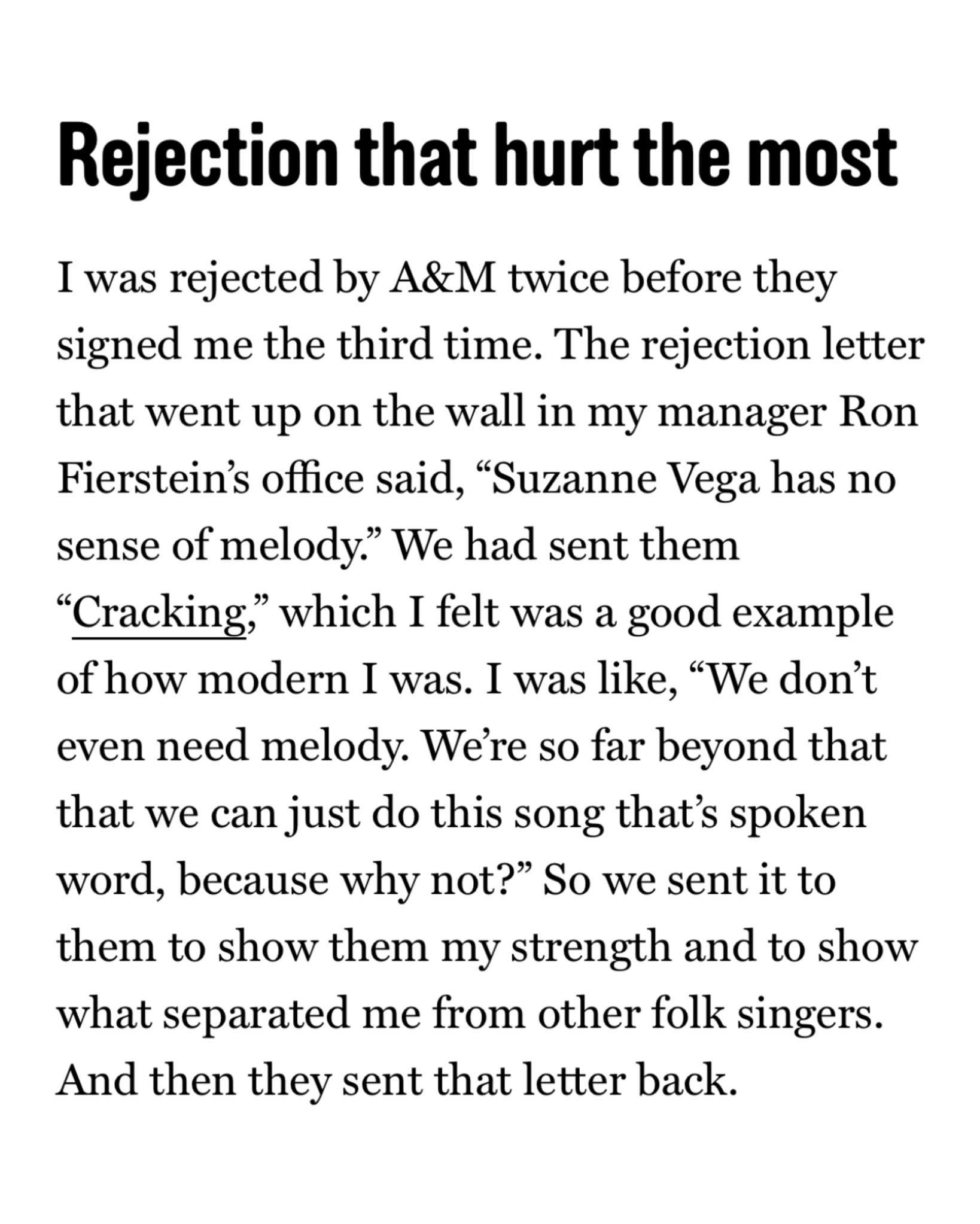 Suzanne Vega Unveils New Album and Candid Interview