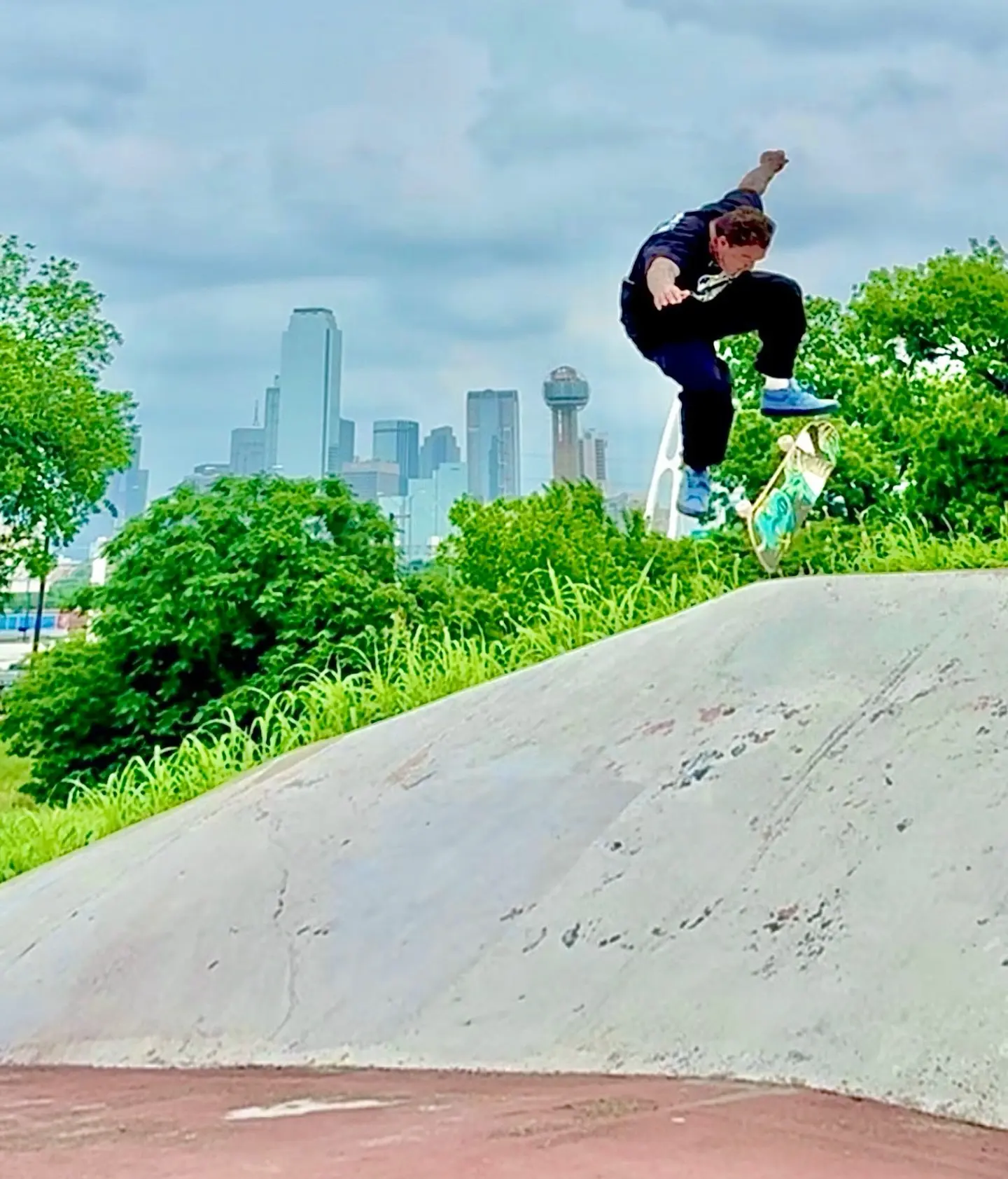 Switch Kickflip Stuns Dallas Skate Scene Switch kickflip in Dallas ignites local skate scene, capturing attention from Bam Margera!