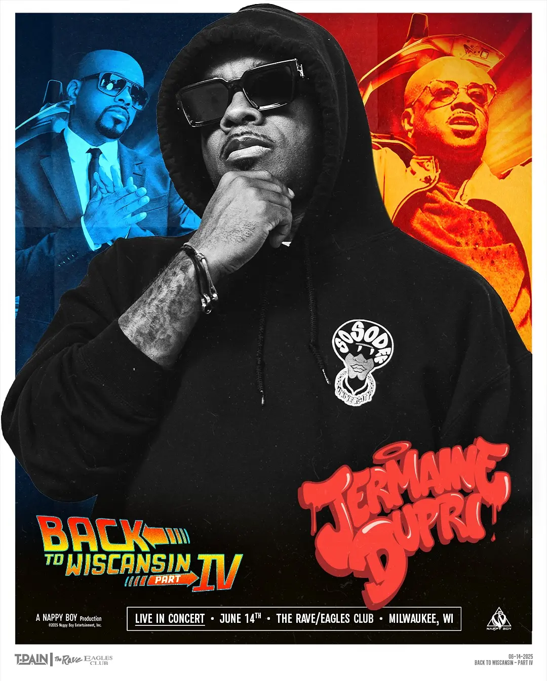 T-Pain Reunites With Jermaine Dupri Ahead of WisCansin Fest