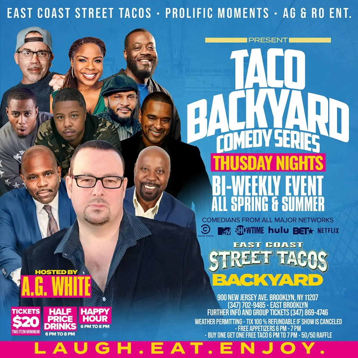 Taco Backyard Comedy Season 3 Kicks Off In Brooklyn Join Brooklyn’s vibrant event for hearty laughs, tasty tacos, and top comedians this June.
