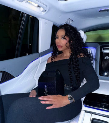 Tamar Braxton Dazzles In Backseat Buggy Look