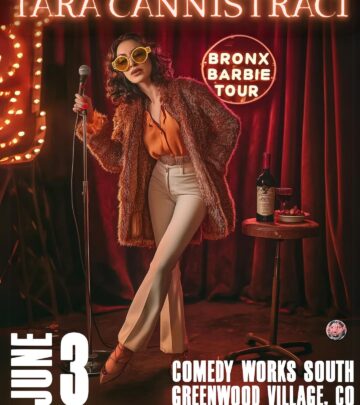 Comedian Tara Cannistraci lights Denver stage with bold humor and fresh, witty style tonite.