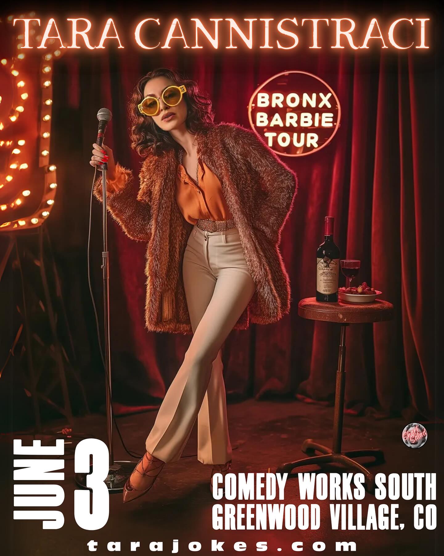 Comedian Tara Cannistraci lights Denver stage with bold humor and fresh, witty style tonite.