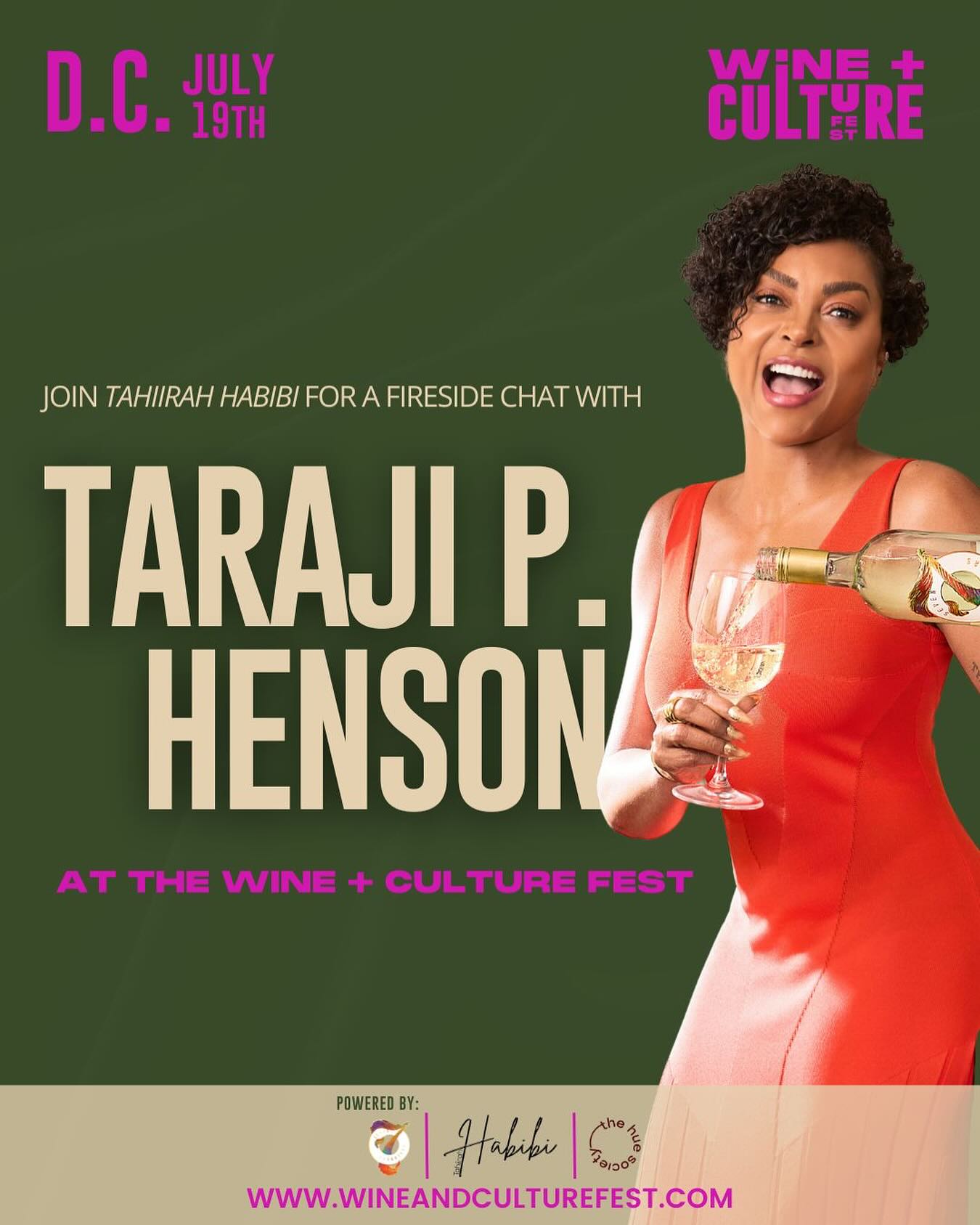 Taraji P. Henson Leads Wine & Culture Fireside Chat Two powerhouse women unite at a D.C. event celebrating wine, entertainment, and culture.!!