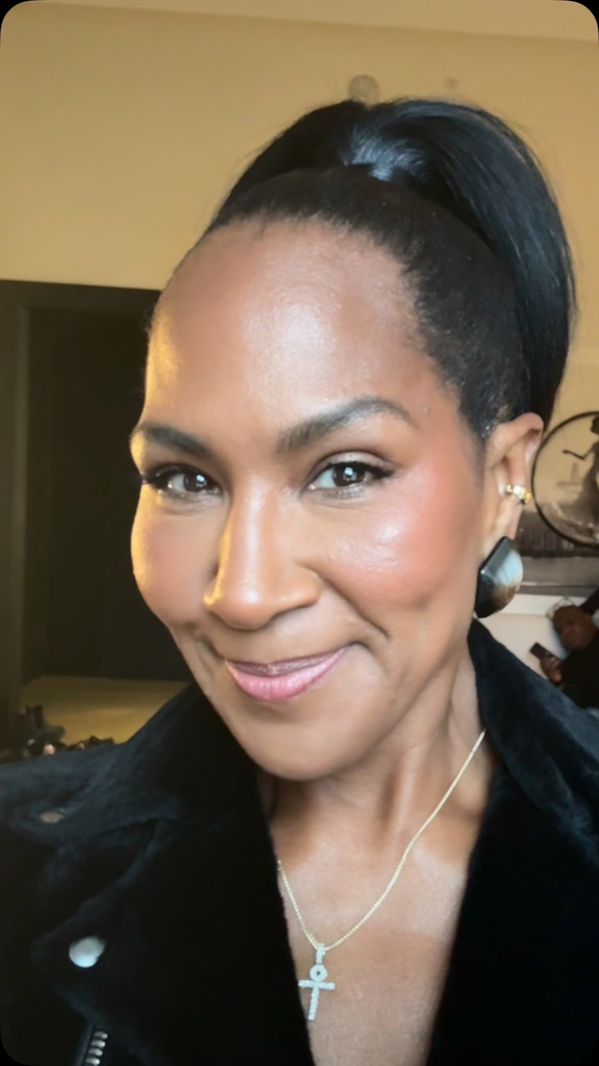 Iconic NYC press day as Terri J. Vaughn displays flair, style, and a bold role on screen.