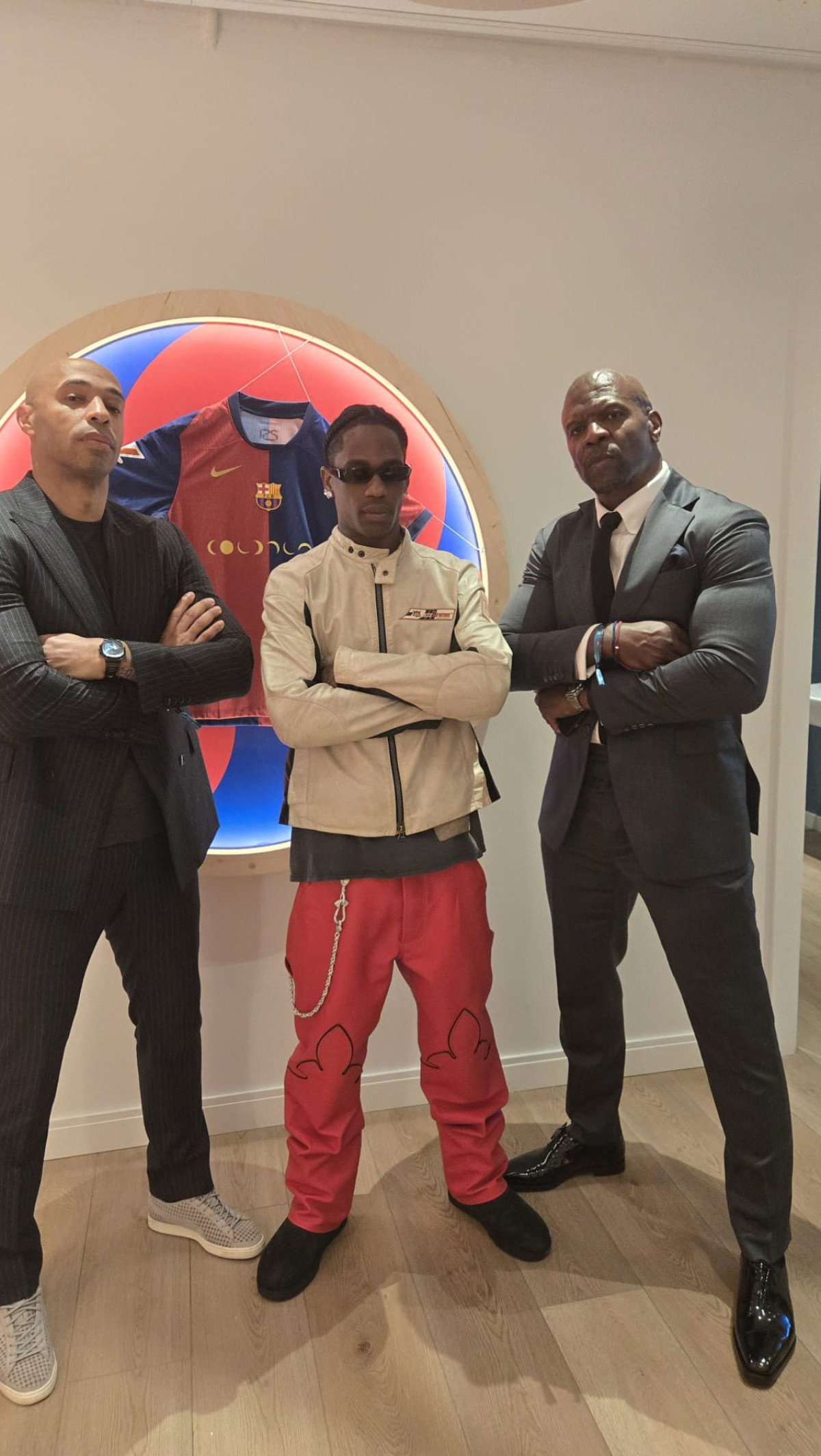 Crews teams up with Thierry Henry and Travis Scott in a dazzling FC Barcelona showcase now