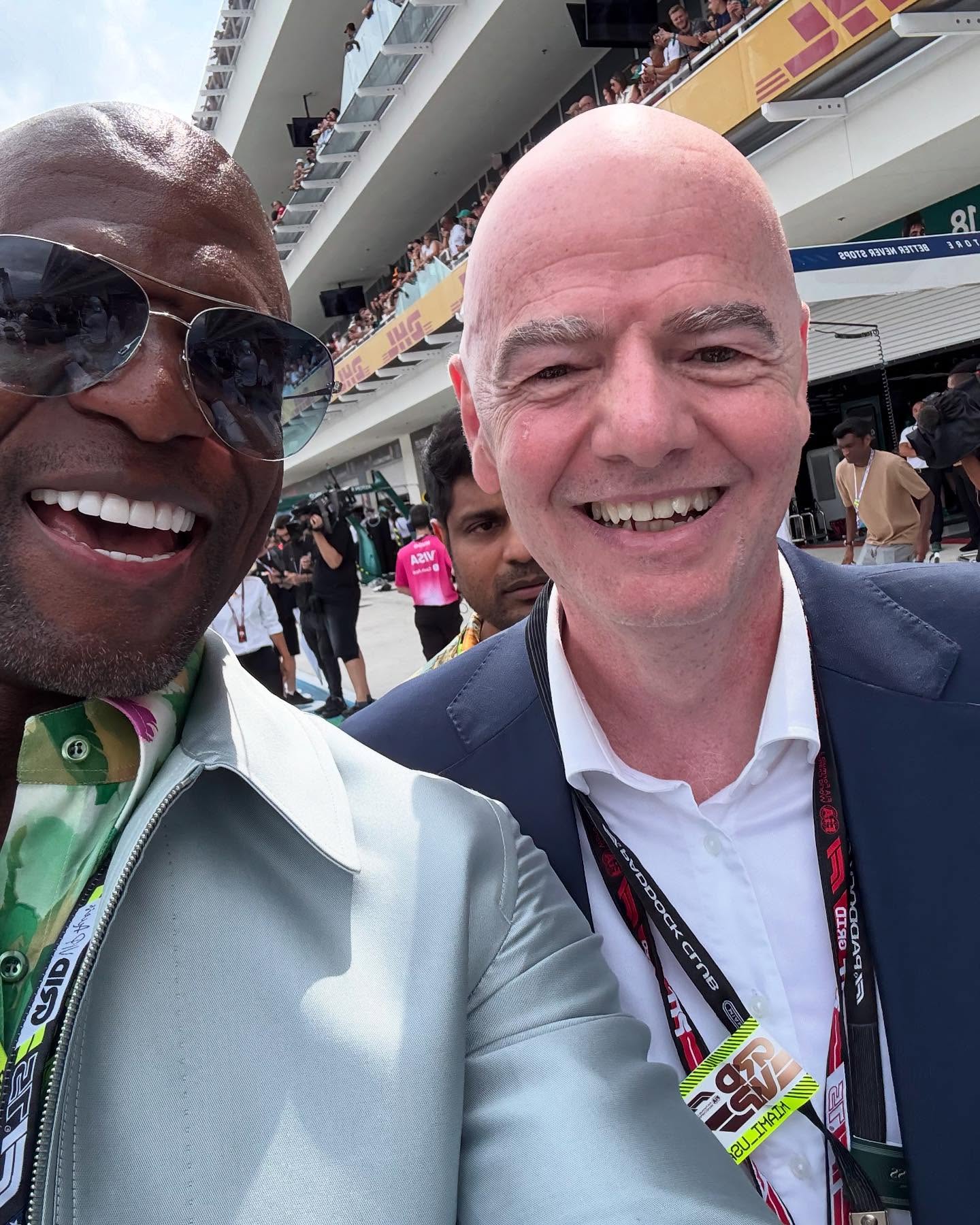Terry Crews Meets FIFA President Gianni Infantino Celebrity Terry Crews thrilled after meeting FIFA President Gianni Infantino in person wow