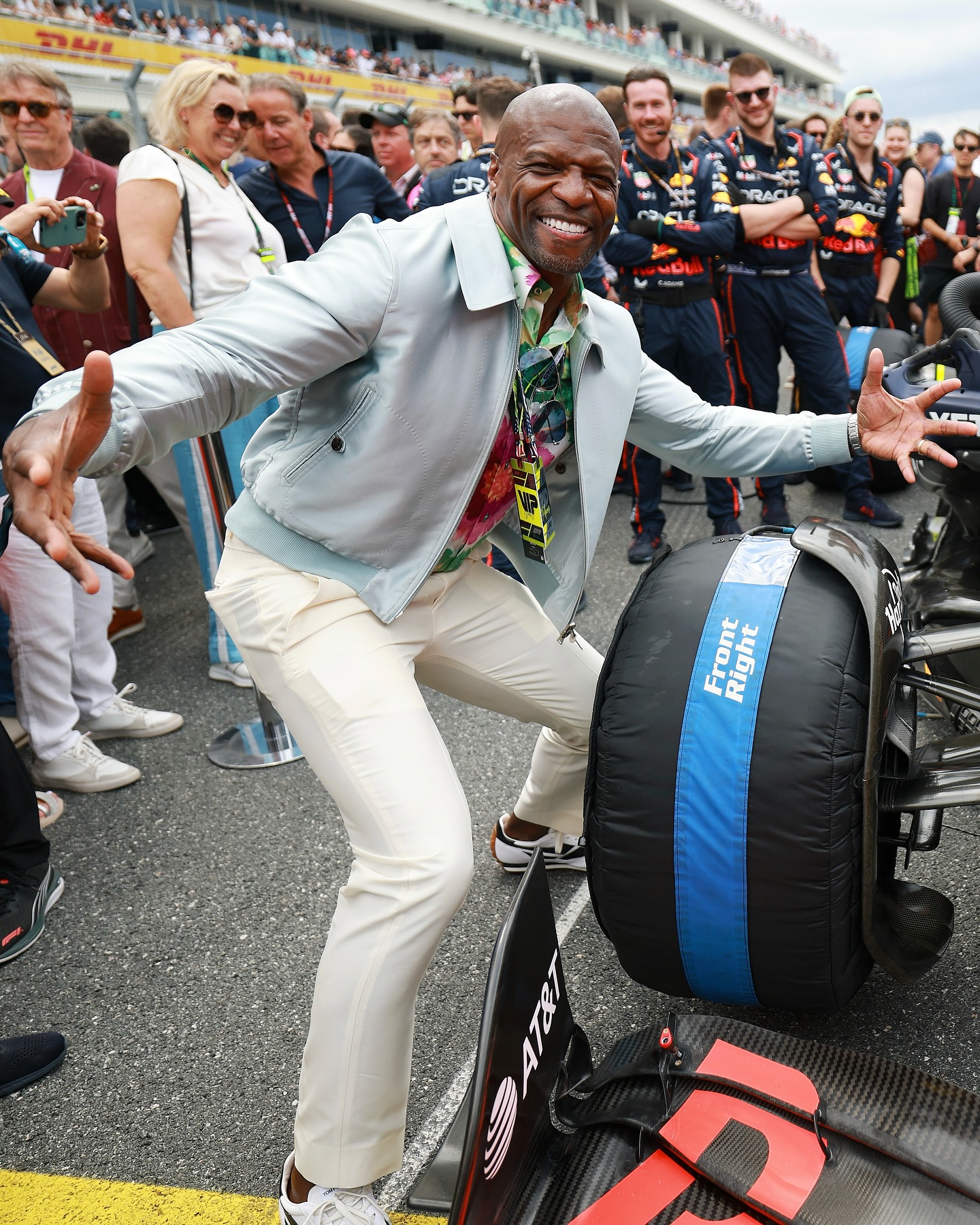 Terry Crews Shines At Miami GP