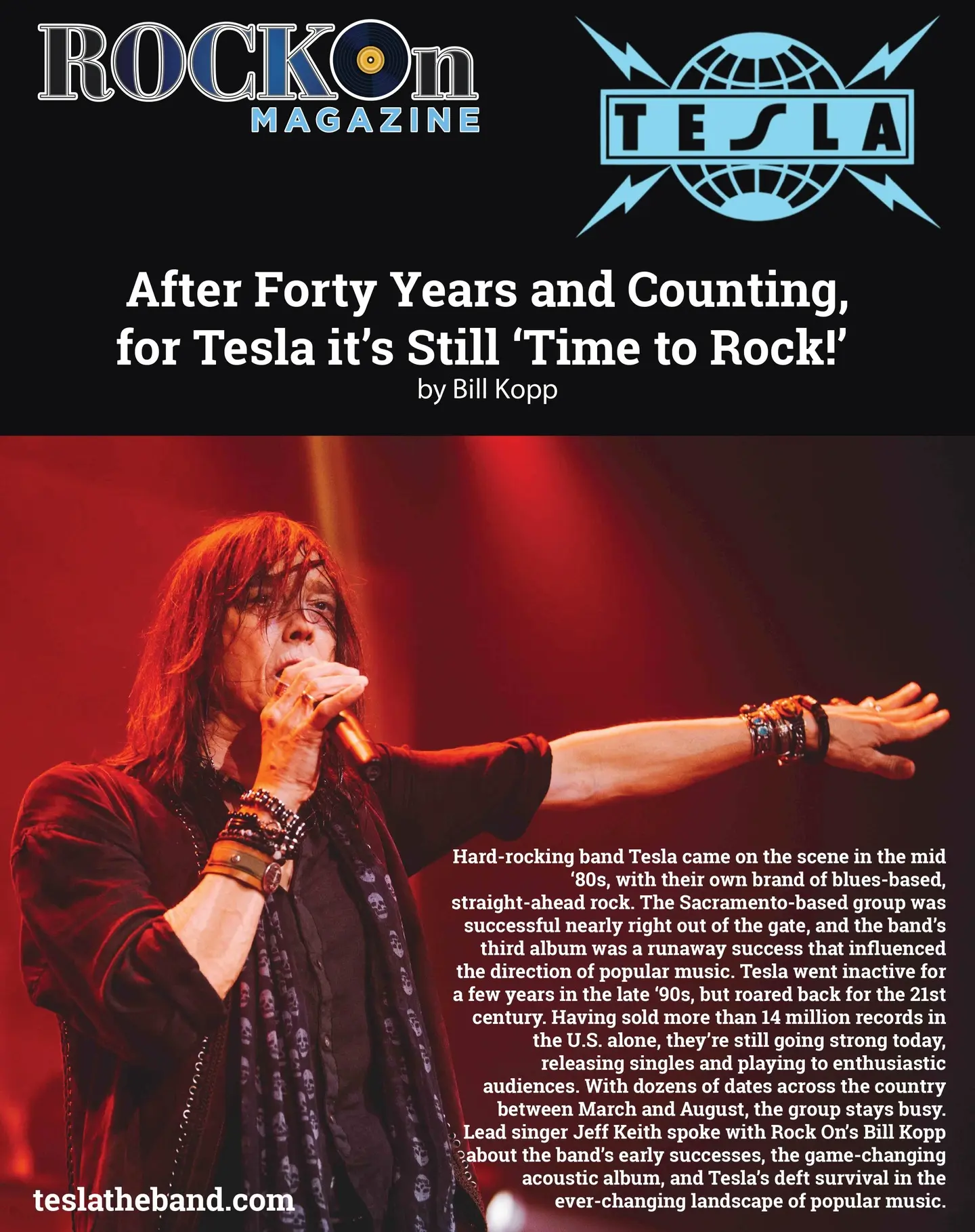 Tesla Rockin’ On ‘Keepin’ It Real’ Tour Legendary Tesla ignites fans with new EP vinyl drop, and a sold out Las Vegas residency.!