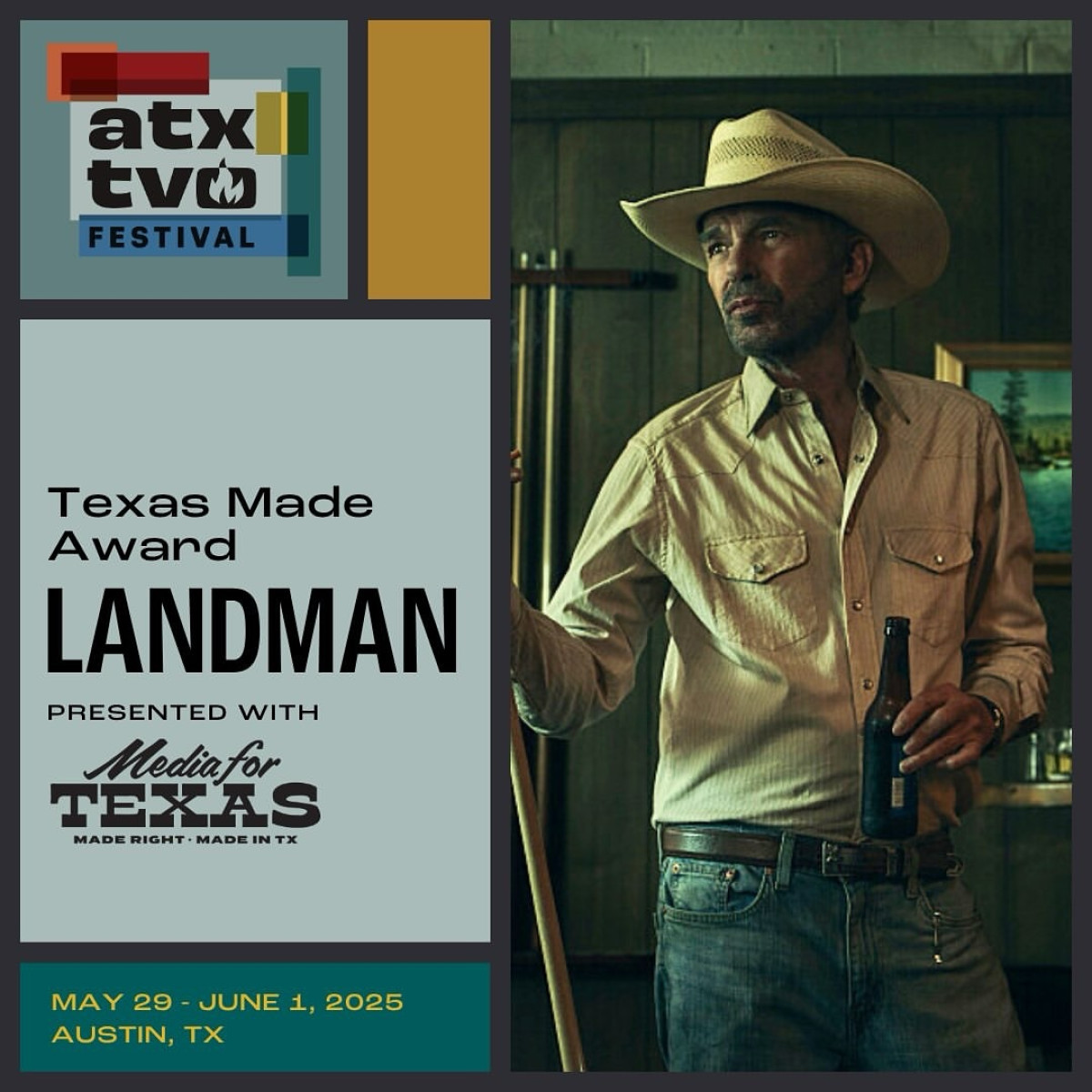Texas Made Award Shines At ATX Festival Celebrating Texas Talent, Creative Vision at ATX TV Festival’s First Texas Made Award 2025!