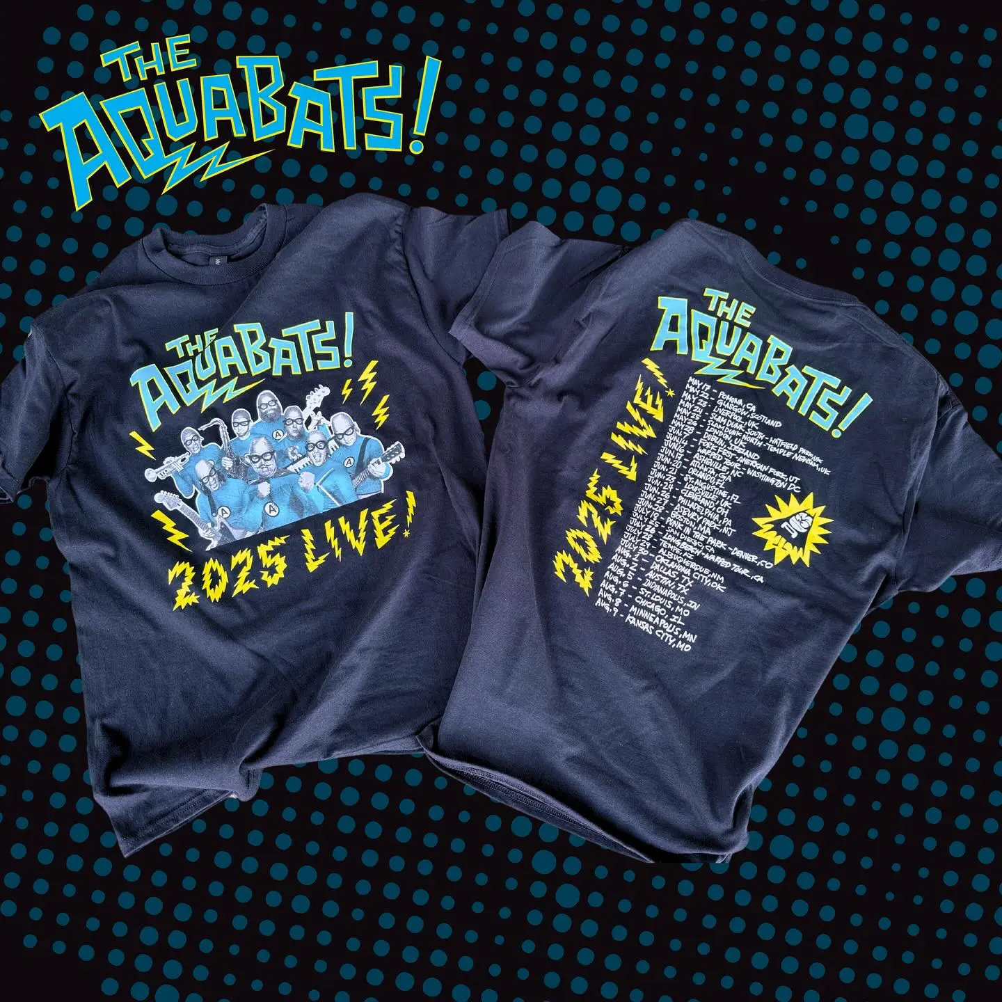 The Aquabats Return To UK With New Tour T-Shirt UK tour marks the band's first homecoming in eight years, unveiling a limited tour tee now