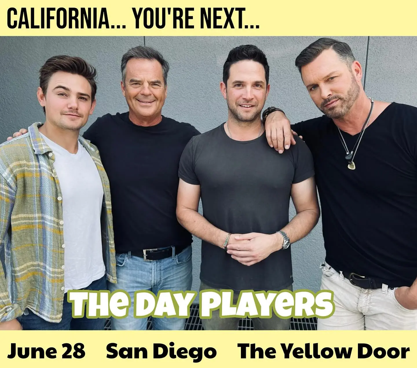 The Day Players Band Rocks San Diego Summer Show Live, vibrant tunes and celebrity energy spark a summer show unlike any other – join us!!