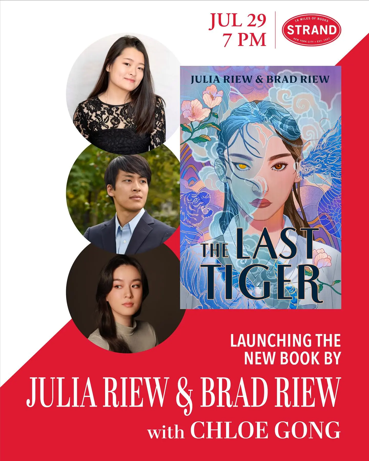 The Last Tiger Book Launch Announced Join renowned author Chloe Gong for an exciting evening of literary celebration and family stories.
