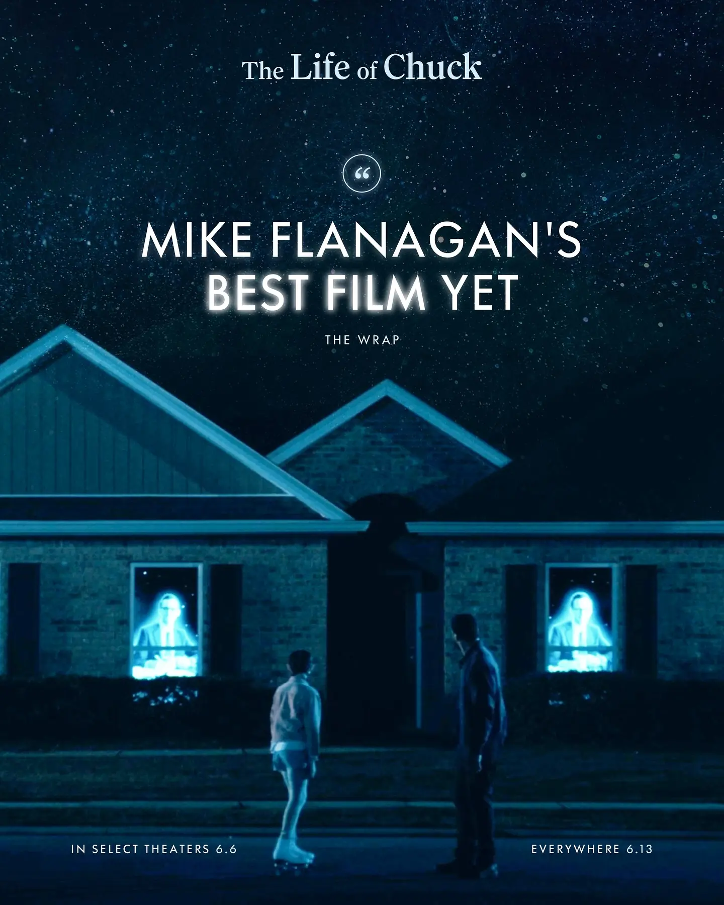 The Life of Chuck: Flanagan and King’s New Film Osgood Perkins stars in a poignant on-screen story from Mike, debuting June 6 in select cities and June 13 wide