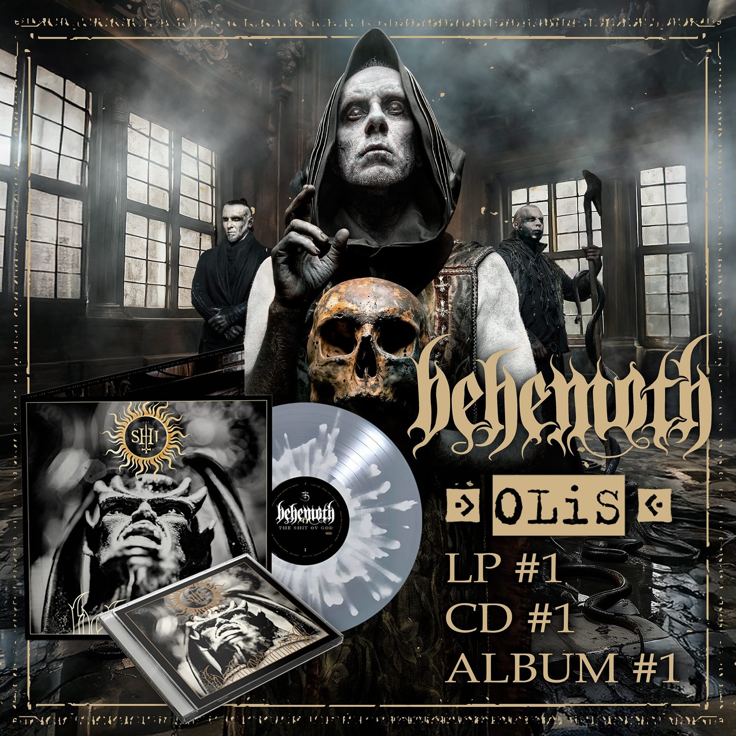 The Shit Ov God Tops Poland’s OLiS Album Chart Adam Darski’s metal opus claims LP, CD and disc #1 in home turf: fans hail blazing entry!