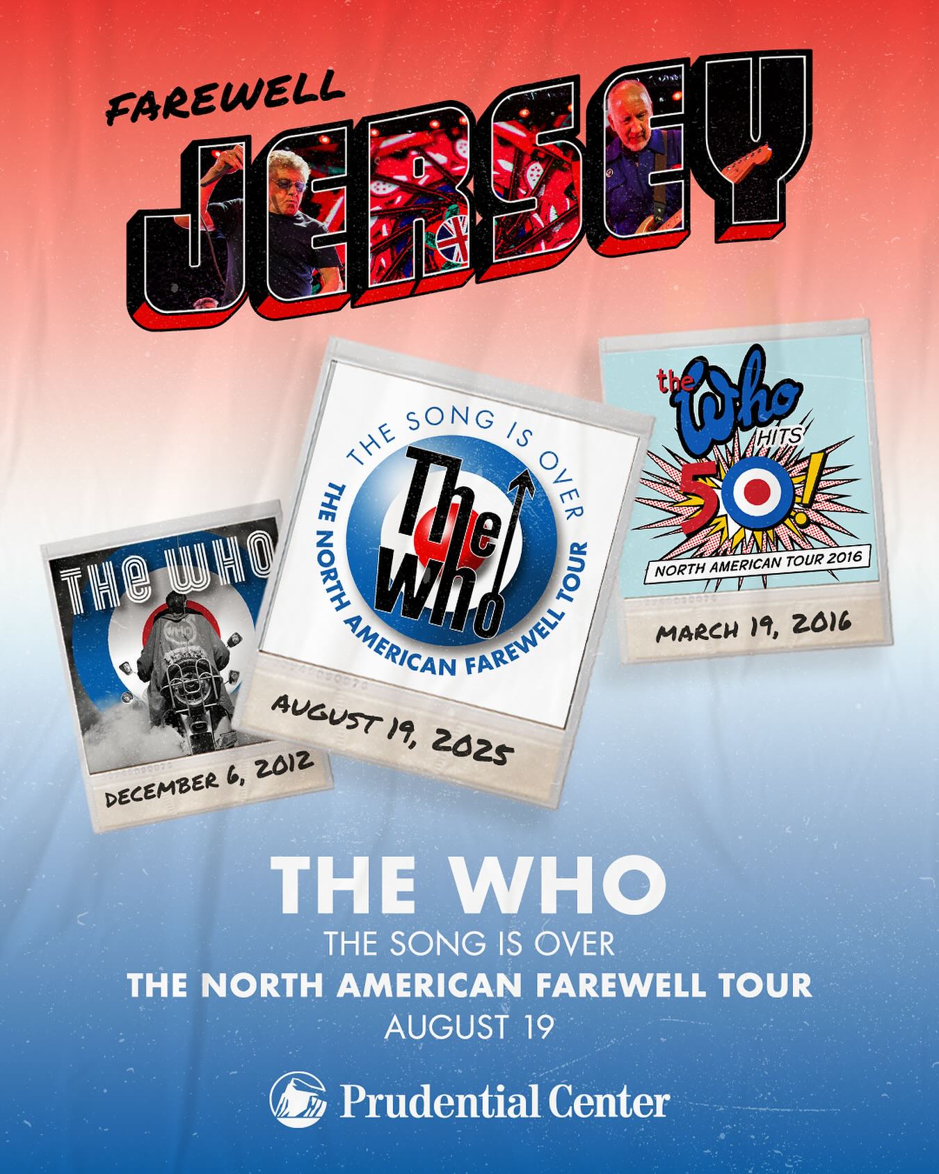 Catch the final electric show by The Who at Prudential Center on August 19. Dont miss out!