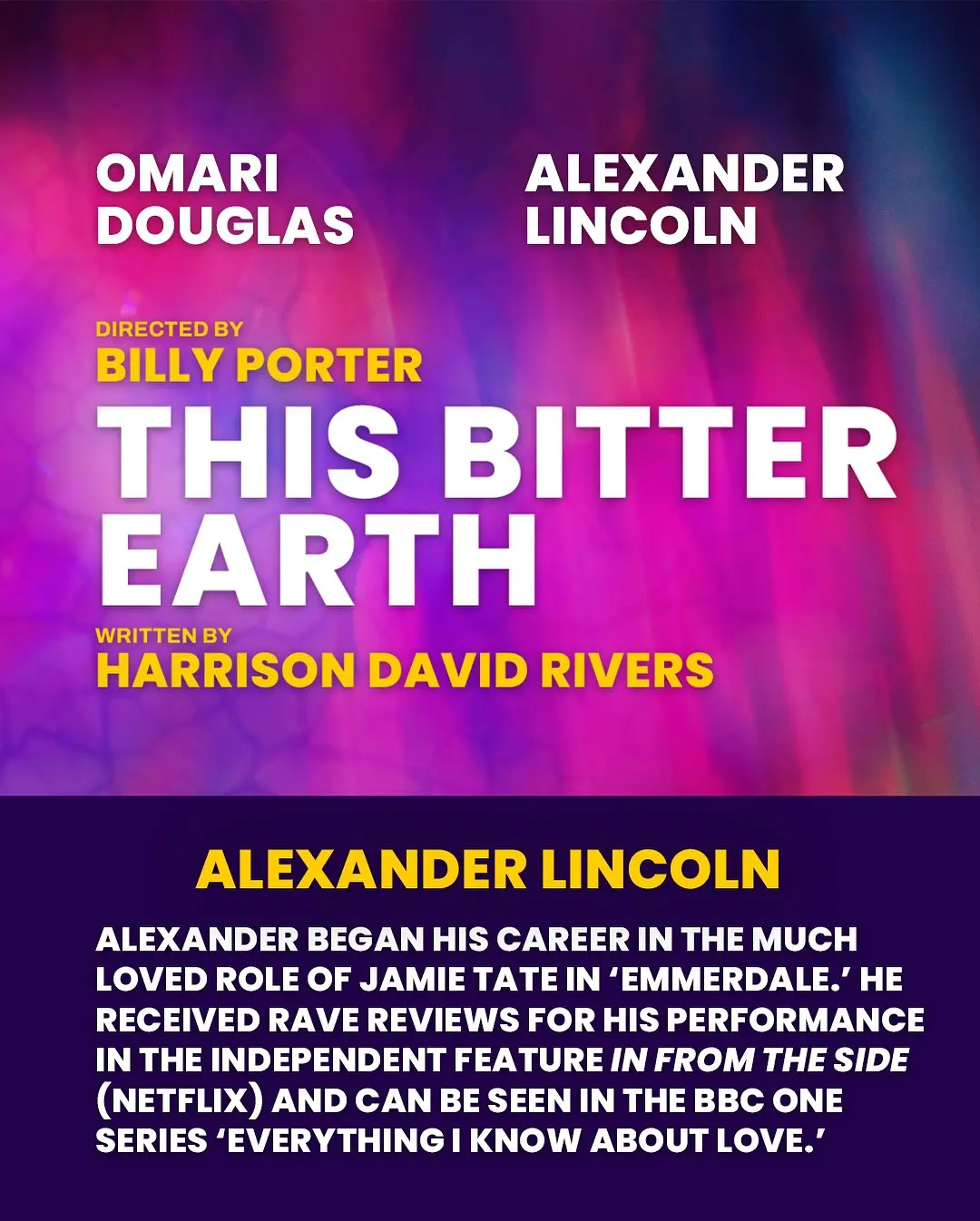 This Bitter Earth Casts Alexander Lincoln in New London Play