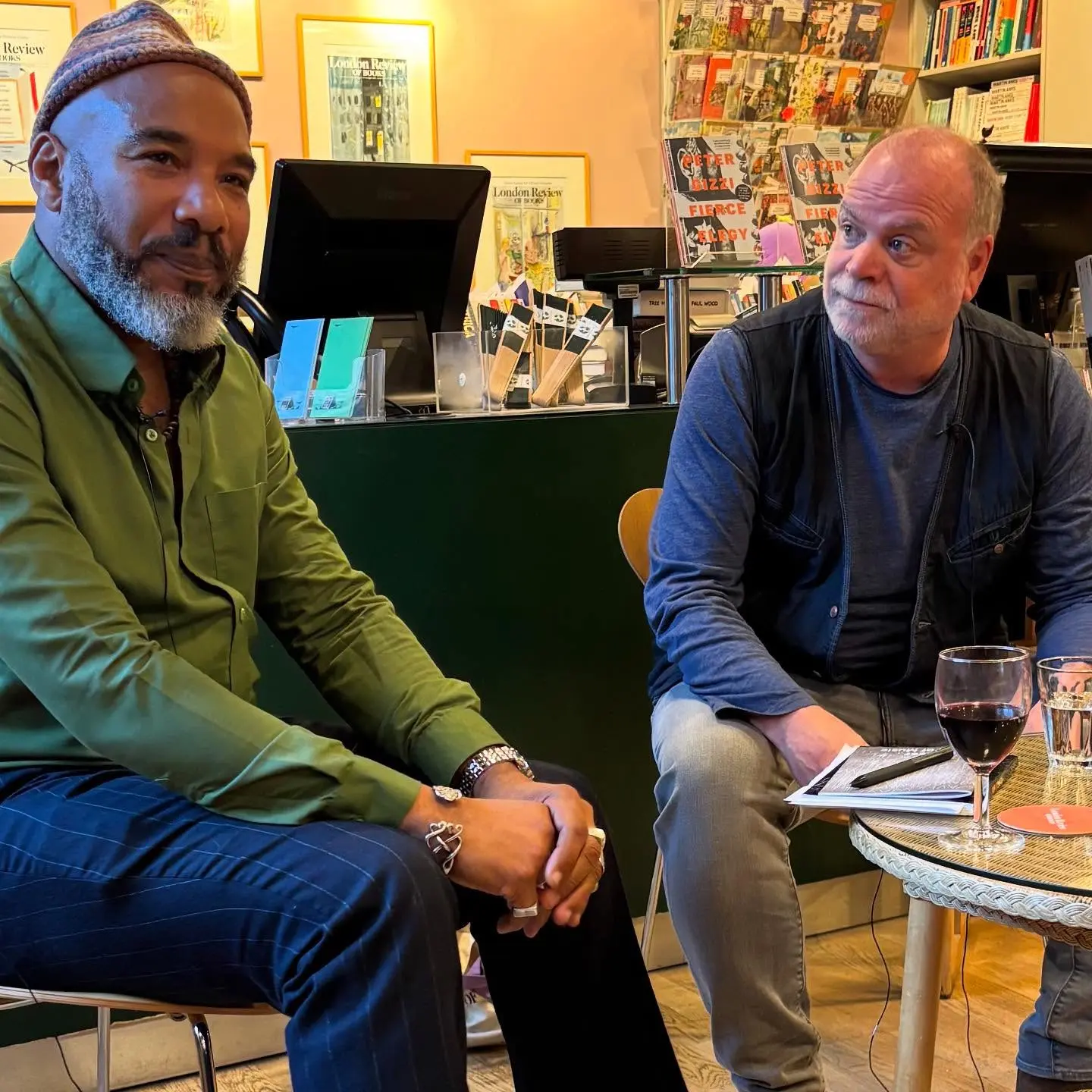 Thurston Moore Attends Poetry Masterclass in London Gizzi and Joseph remarkable heartfelt discussion during an evening at the Review Bookshop