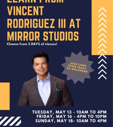 Time Change Alert: Masterclass With Vincent Rodriguez III