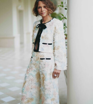 Halle Berry stuns in a chic Chanel ensemble, blending classic glamour with modern flair!!