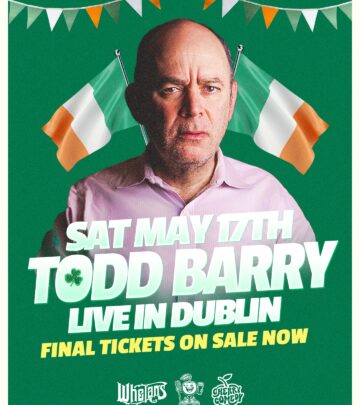 Late show tickets remain available for Todd Barry's first Irish performance in 11 years!!